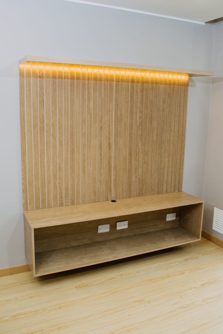 Mueble de TV con iluminación LED